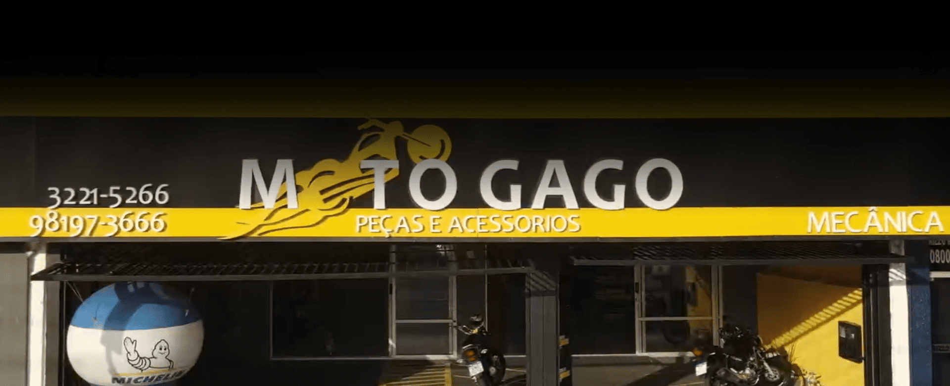 Fachada da loja Moto Gago em Presidente Prudente